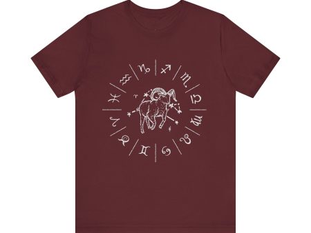 Aries Wheel  Unisex Jersey Tee Fashion