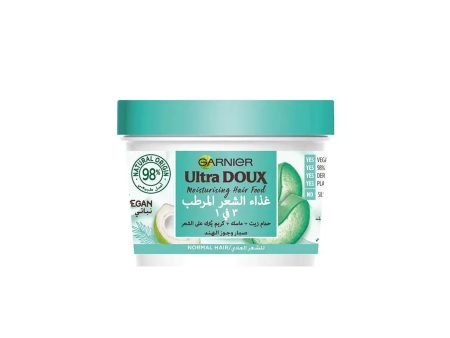 Garnier Ultra Doux Moisturizing Aloe Vera 3-In-1 Hair Food capillaire cheveux normaux 390 ml Fashion