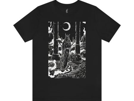 High Priestess Tarot Card  Illustration Unisex Jersey T-Shirt Discount