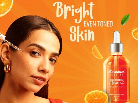 Brightening Vitamin C Orange Face Serum Hot on Sale