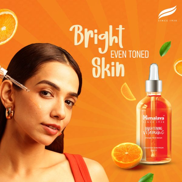 Brightening Vitamin C Orange Face Serum Hot on Sale